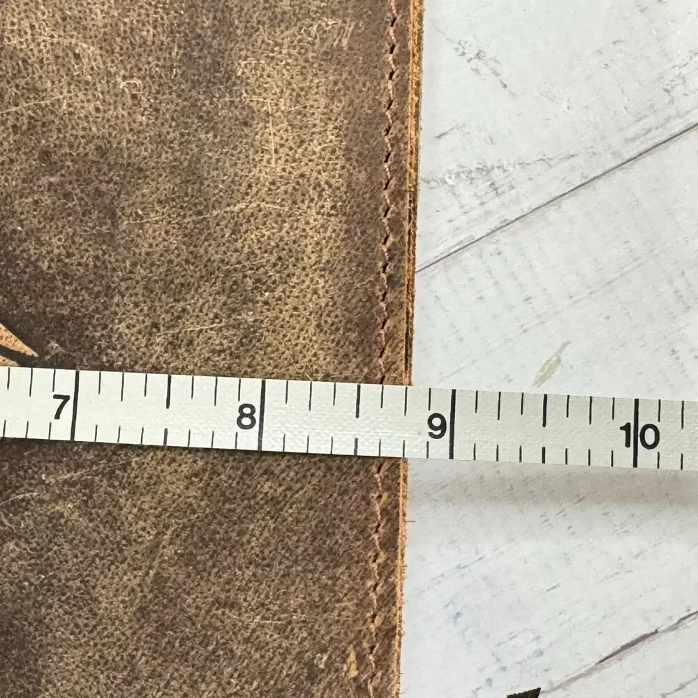 NIB Moonster Leather Journal Handmade Heart Cover 5x7
